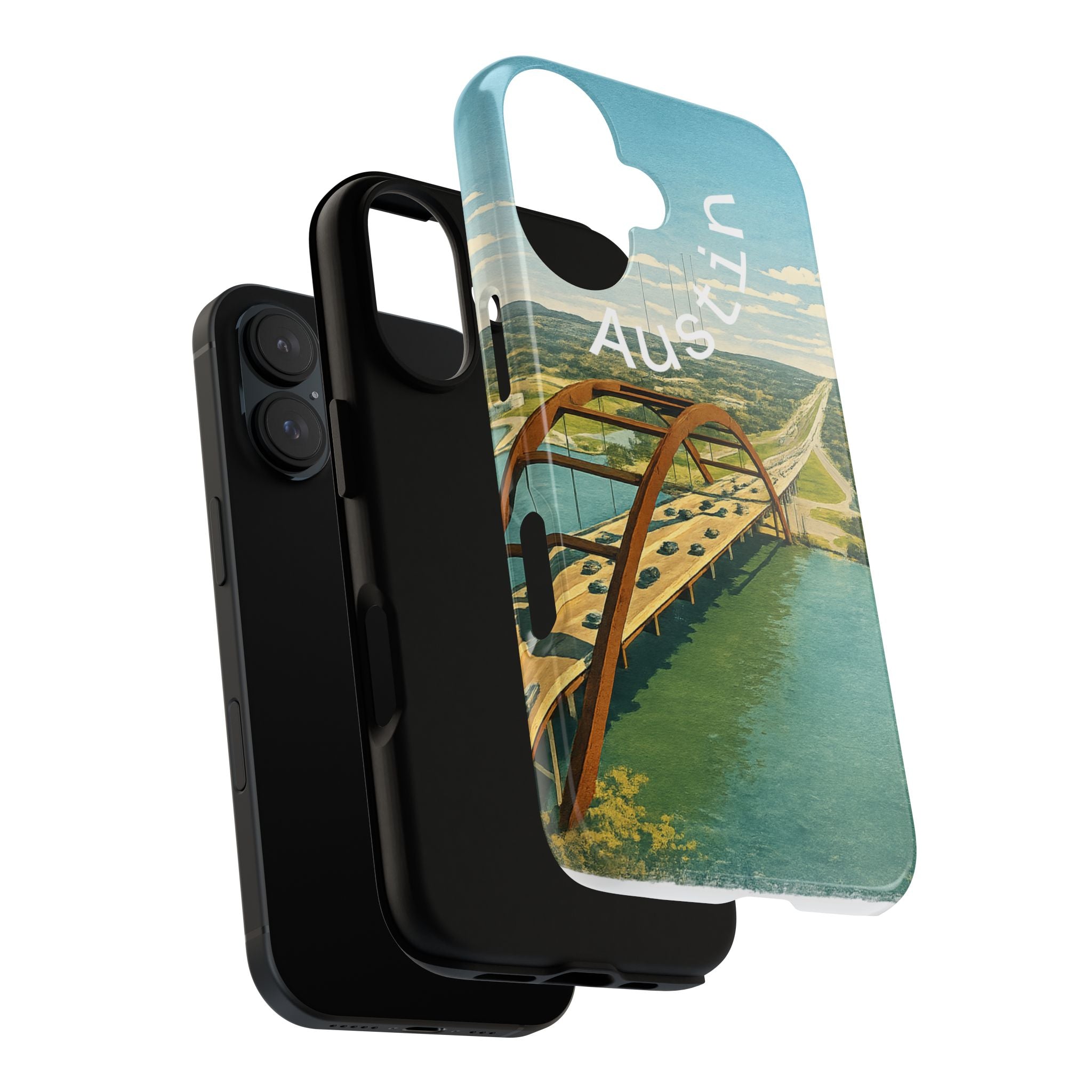 Austin Pennyback Bridge Tough Phone Case — Vintage Texas Travel Design