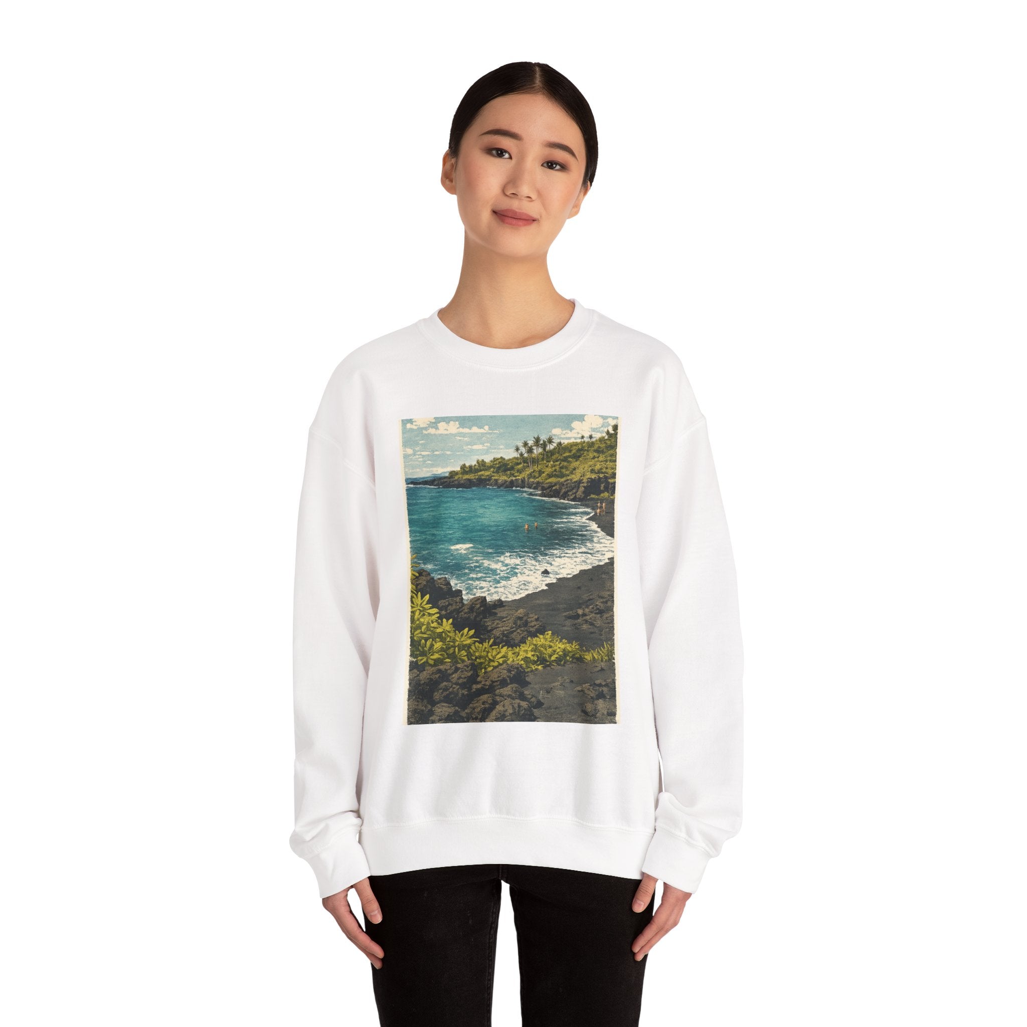 Black Sand Beach Crew Neck Multi colors