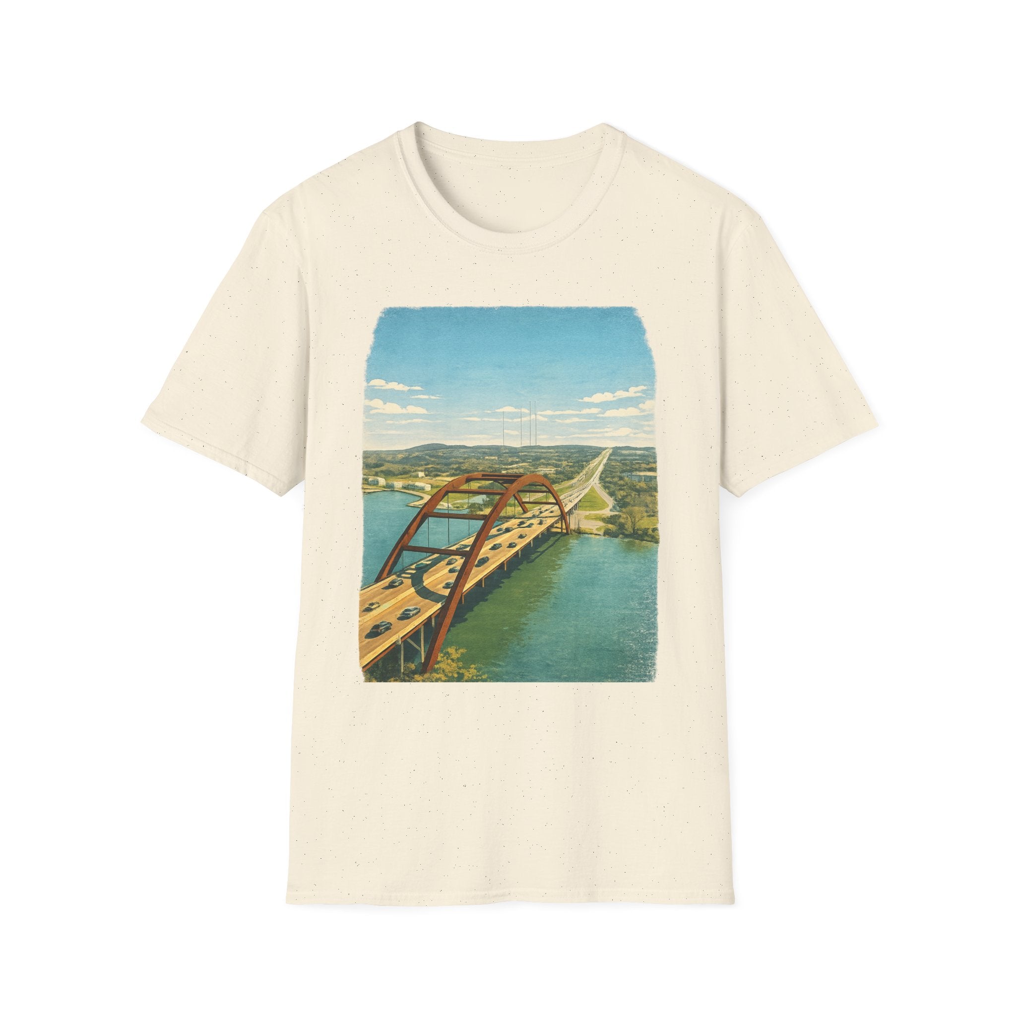 Austin Pennybacker Bridge Tee — Vintage Lake Travis Bridge Graphic T-Shirt
