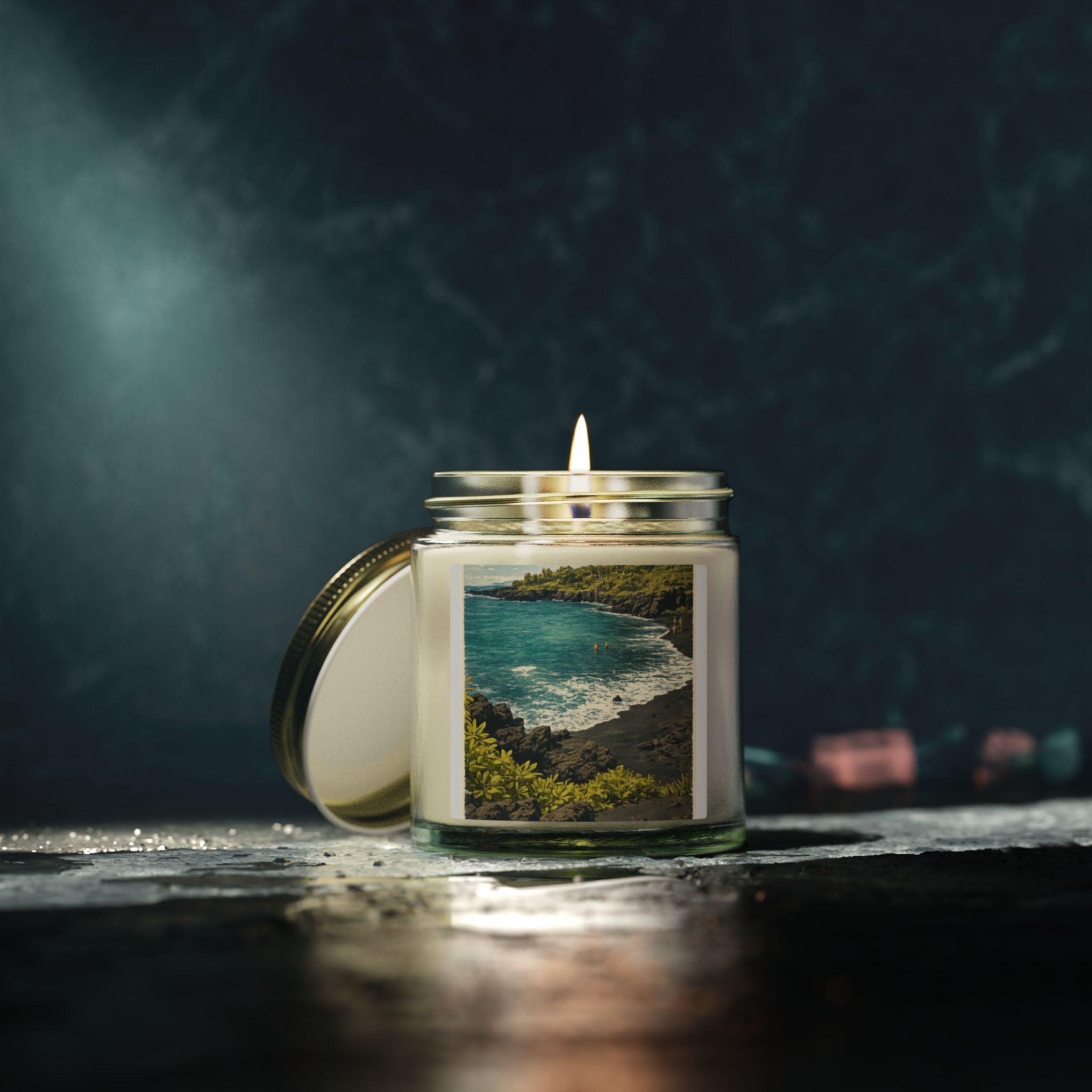 Black Sand Beach Candle- Choose your scent