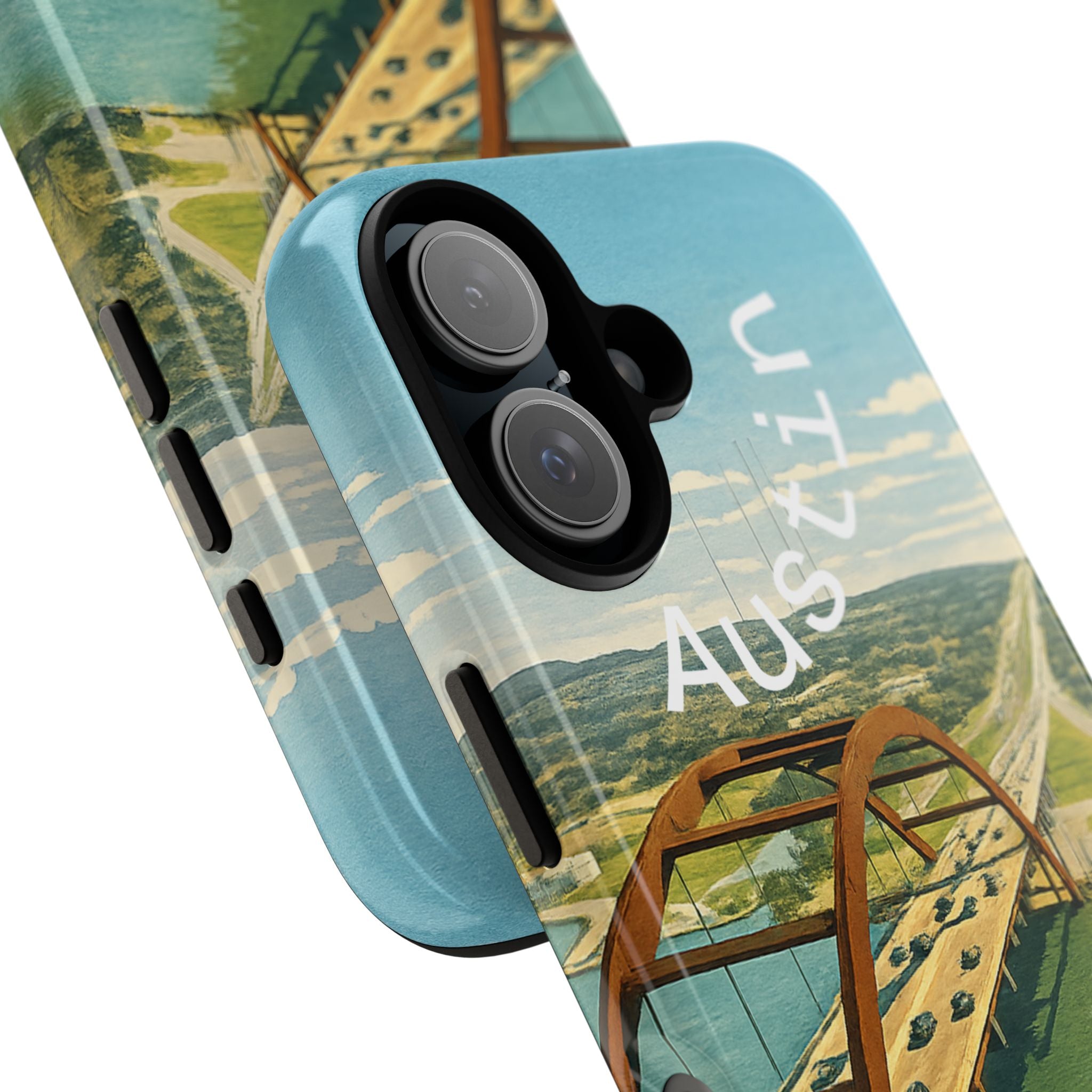 Austin Pennyback Bridge Tough Phone Case — Vintage Texas Travel Design