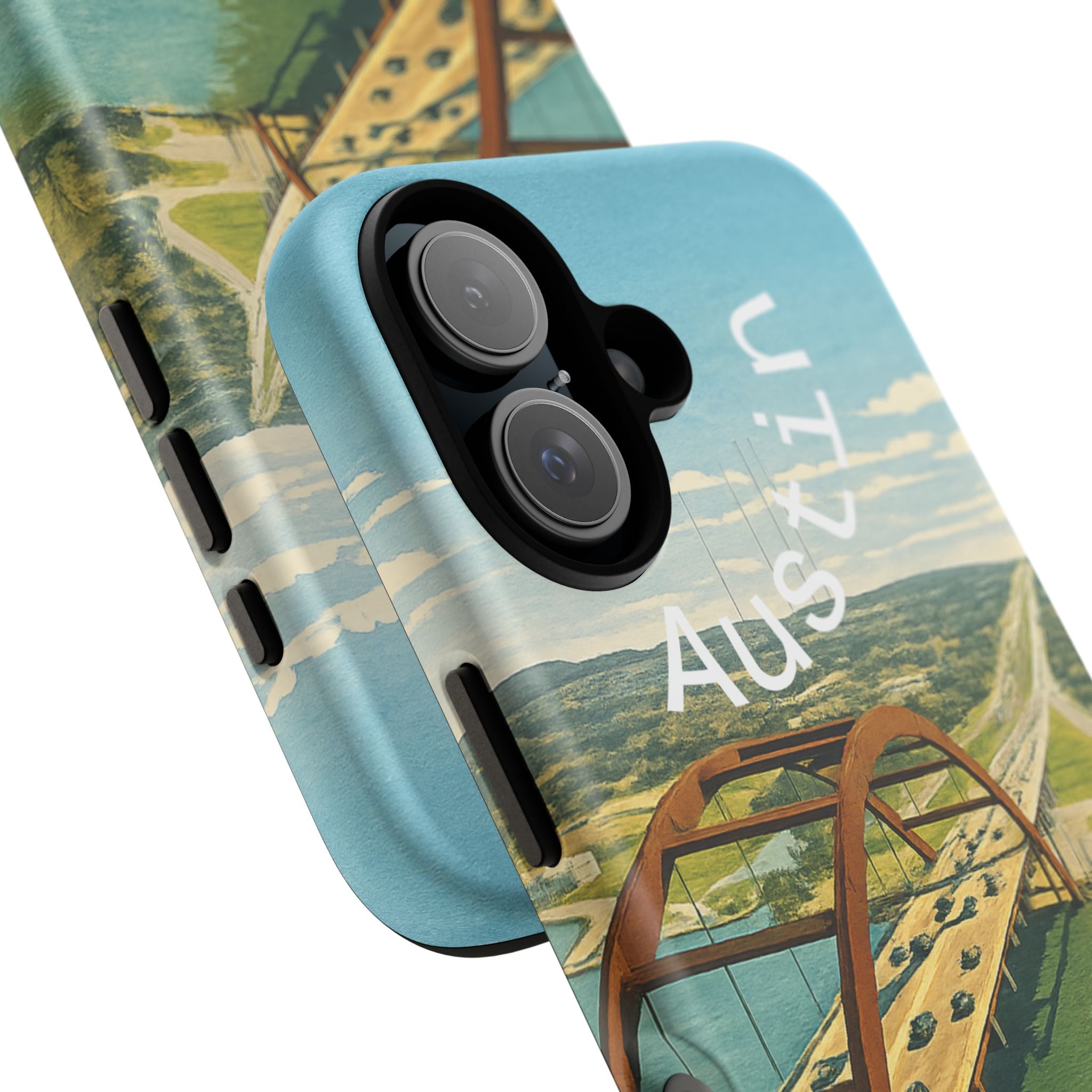 Austin Pennyback Bridge Tough Phone Case — Vintage Texas Travel Design